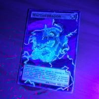 Image 4 of Wattaildragon Dragon Glow in the Dark Brushstroke Card Experiment