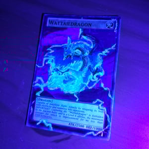 Image of Wattaildragon Dragon Glow in the Dark Brushstroke Card Experiment