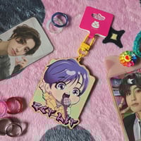 Han Jisung GET LIT Wooden Keychain