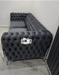 Image 2 of Chesterfield Three-Seater Upholstered Sofa by Hudaa Home of Furniture Limited