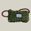 Sage Green Velvet Shoulder Bag