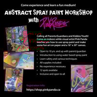 Kid/Youth with Parent/Guardian – Abstract Indoor Spray Paint Workshop 