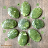 Image 7 of Serpentine Crystal Palm Stone, Crystal Palm Stone, Stone of Kundalini Awakening, & Spiritual Insight