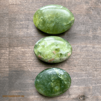 Image 2 of Serpentine Crystal Palm Stone, Crystal Palm Stone, Stone of Kundalini Awakening, & Spiritual Insight