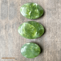 Image 4 of Serpentine Crystal Palm Stone, Crystal Palm Stone, Stone of Kundalini Awakening, & Spiritual Insight