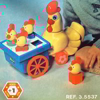 Image 4 of Poule et poussins Clairbois stock neuf années 80