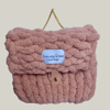 Chunky Chenille Backpack Dusty Pink