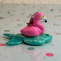 Image 2 of Frankie the Flamingo Charm 
