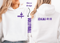 FearNot White Volleyball Hoodie
