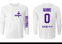 FearNot White Volleyball Long Sleeve