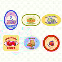 Image 2 of my favorite fruits acrylic pins