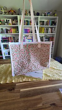 Image 7 of Garden Party quilted tote bag