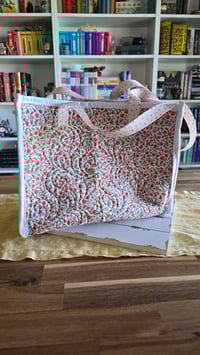 Image 1 of Garden Party quilted tote bag