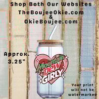 Mountain Dew Girly Heart Single Sided Uv Dtf Decal    T13