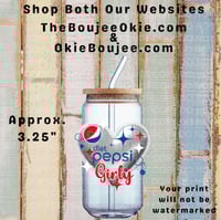 Diet Pepsi Girly Single Sided Uv Dtf Decal