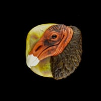 Image 1 of XL. Turkey Vulture #4 - FLamework Glass Sculpture Bead