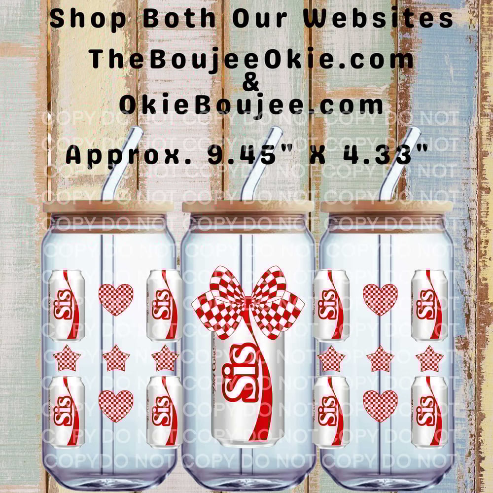 Image of Sis Coke Single Sided Uv Dtf Wrap W0710