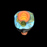 Image 2 of XL. Fluffy Mama Black Bear - Flamework Glass Sculpture Bead