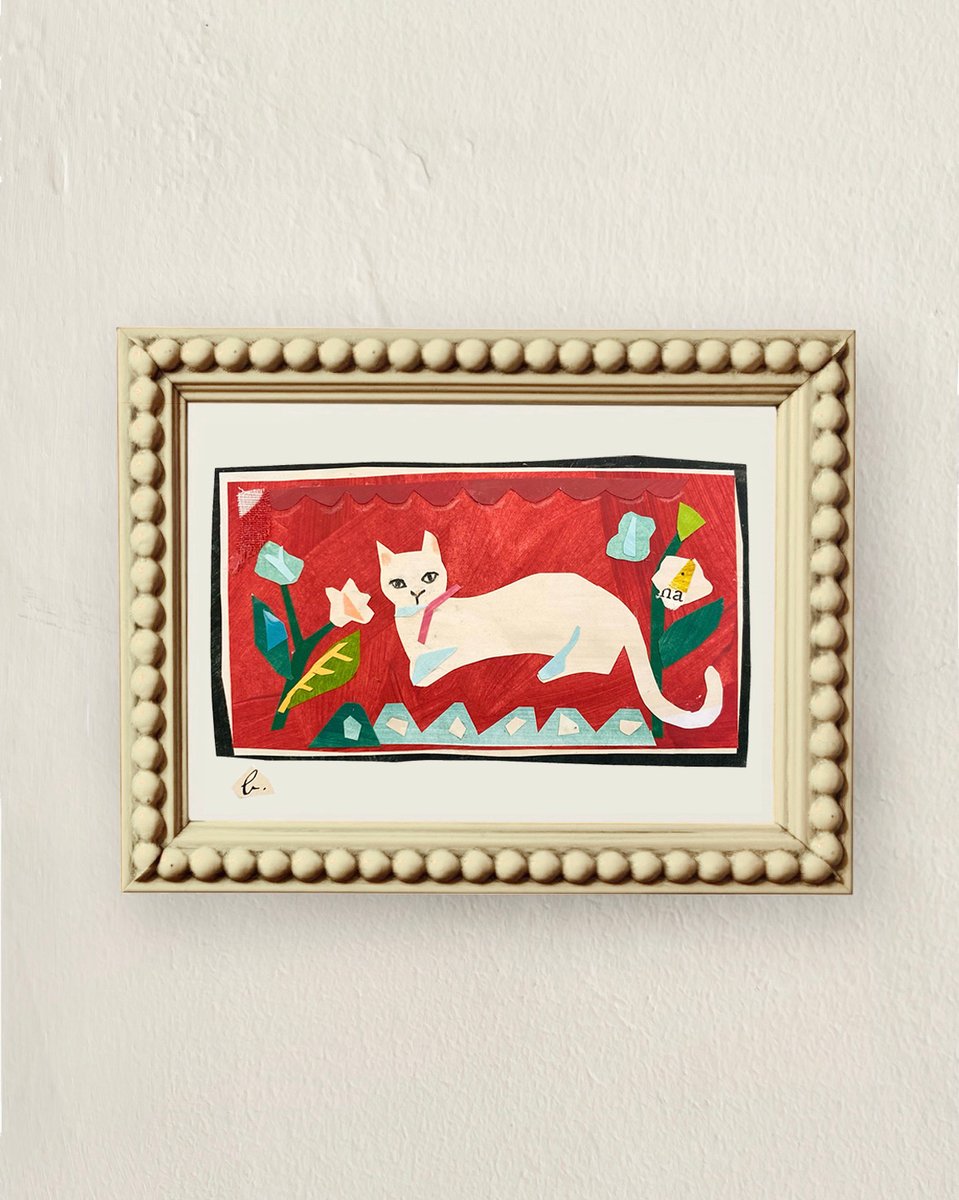 Folk kitty ~ 5x7 giclée print | brandie stonge