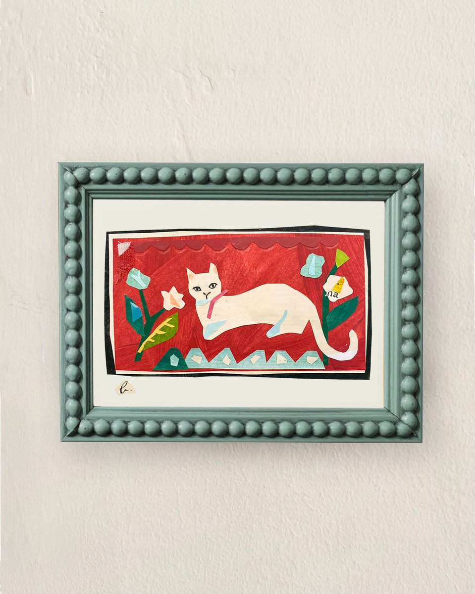 Folk kitty ~ 5x7 giclée print | brandie stonge