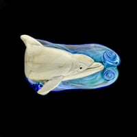 Image 1 of XXXL. Bottlenose Dolphin #1 - Flamework Glass Sculpture