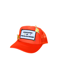 Image 1 of Nefertiti Bossed Up  Orange X Orange Trucker Hat