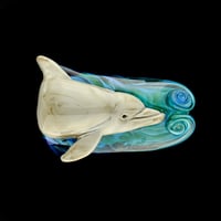 Image 1 of XXXL. Bottlenose Dolphin #2 - Flamework Glass Sculpture