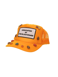 Image 1 of Earth Goddess Yellow X Yellow Trucker Hat