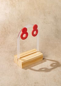 Image 1 of Double-Circle Stud Earrings