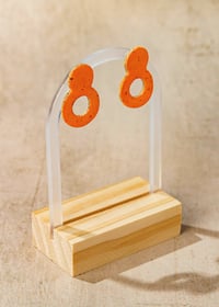 Image 4 of Double-Circle Stud Earrings