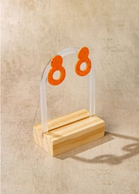 Image 3 of Double-Circle Stud Earrings