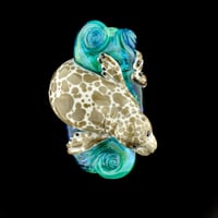 Image 1 of XXXXL. Diving Harbor Seal Glass Sculpture #2 - Flamework Glass Sculpture