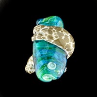 Image 2 of XXXXL. Diving Harbor Seal Glass Sculpture #2 - Flamework Glass Sculpture