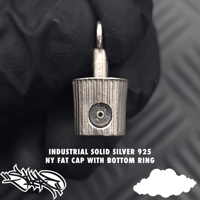 Image 3 of NY Fat Cap solid sterling silver 925 pendants