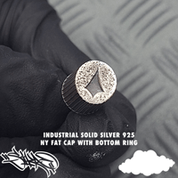 Image 4 of NY Fat Cap solid sterling silver 925 pendants