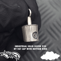 Image 5 of NY Fat Cap solid sterling silver 925 pendants