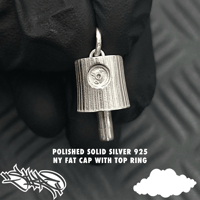 Image 11 of NY Fat Cap solid sterling silver 925 pendants