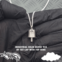 Image 1 of NY Fat Cap solid sterling silver 925 pendants