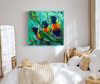Image 4 of Original Art Rainbow Lorikeets’