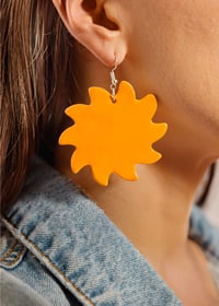Image 2 of Wavy Sun Earrings