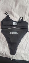 Black 81 Nomads Missouri ribbed Bikini