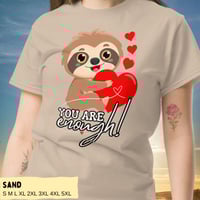 Image 8 of Sloth Holding Heart You Are Enough T-Shirt