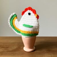 Image 3 of Poules en crochet stock neuf années 70