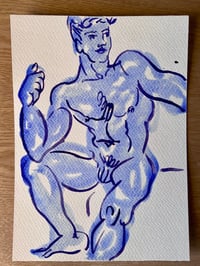 Image 1 of Watercolour ~ Blue Boys XIX