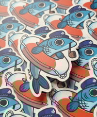 Image 2 of Fish Captain - Vinyl Sticker