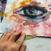 Image 3 of Eye 1, Original Watercolor Painting