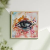 Image 4 of Eye 1, Original Watercolor Painting