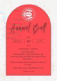 2025 ANNUAL BALL - 10TH MAY