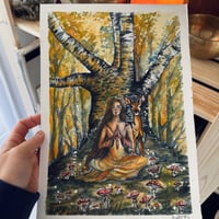 Image 1 of Prayer, Original Watercolor Painting