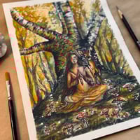 Image 2 of Prayer, Original Watercolor Painting